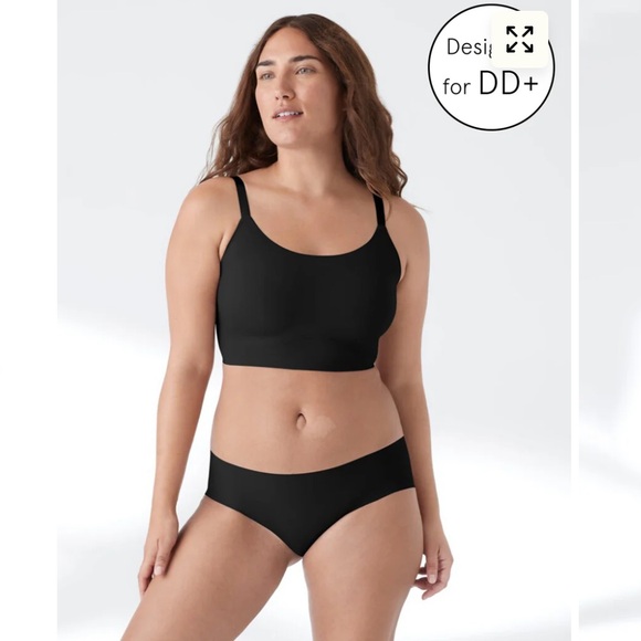 True Body Lift Scoop Adjustable Strap Bra Black large - Picture 2 of 9